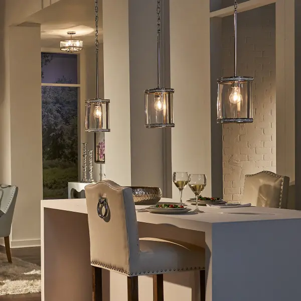 Angelica Mini Pendant in Polished Nickel - Image 5