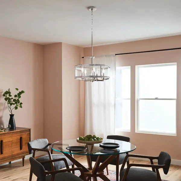 Angelica 5-Light Drum Pendant in Polished Nickel - Image 5