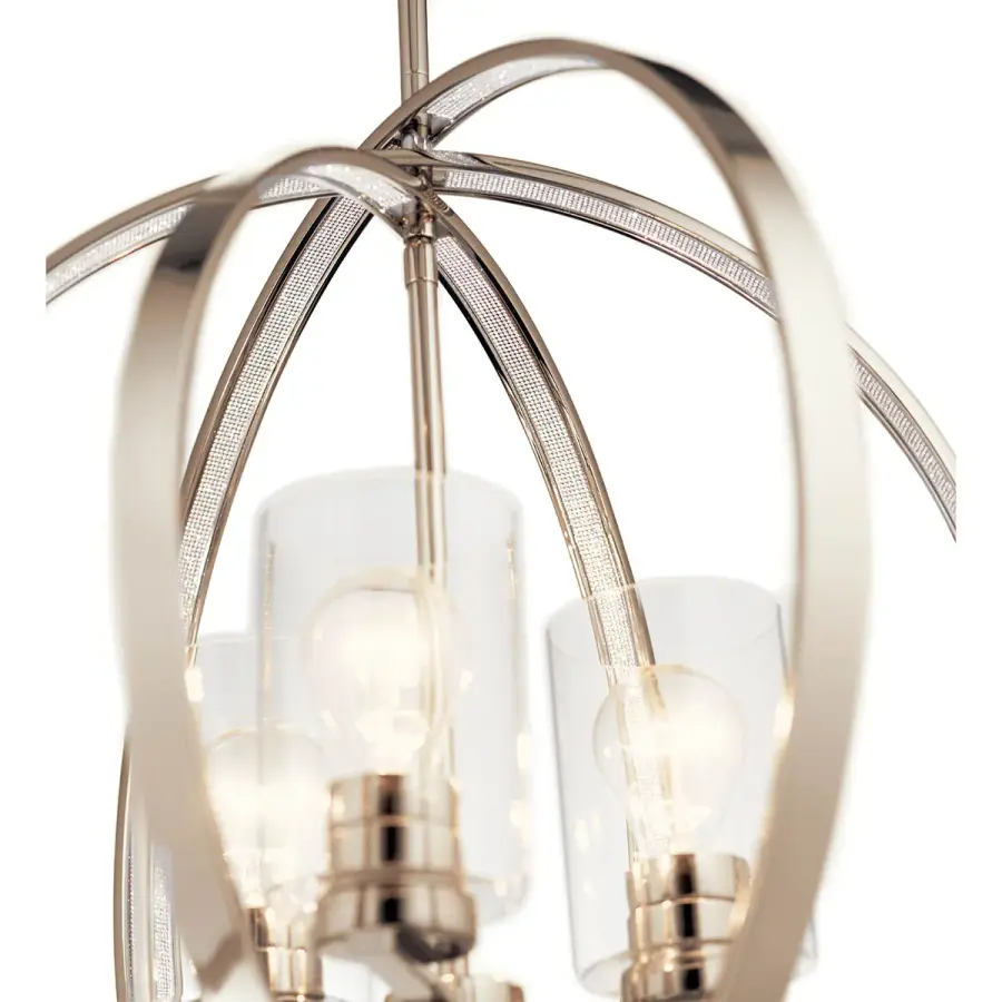 Angelica 3-Light Pendant in Polished Nickel - Image 2