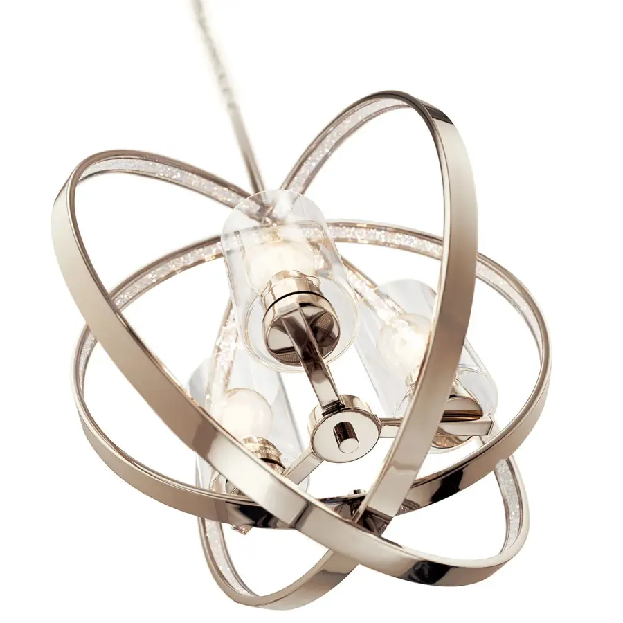 Angelica 3-Light Pendant in Polished Nickel - Image 5