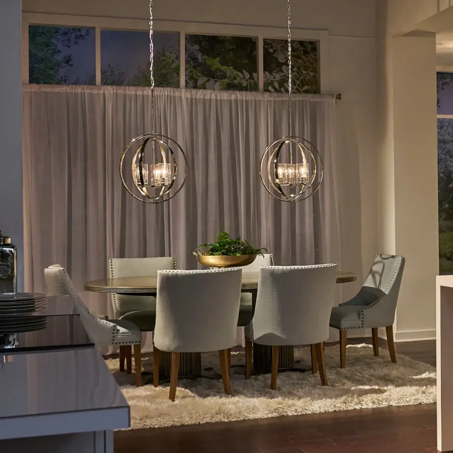 Angelica 3-Light Pendant in Polished Nickel - Image 7
