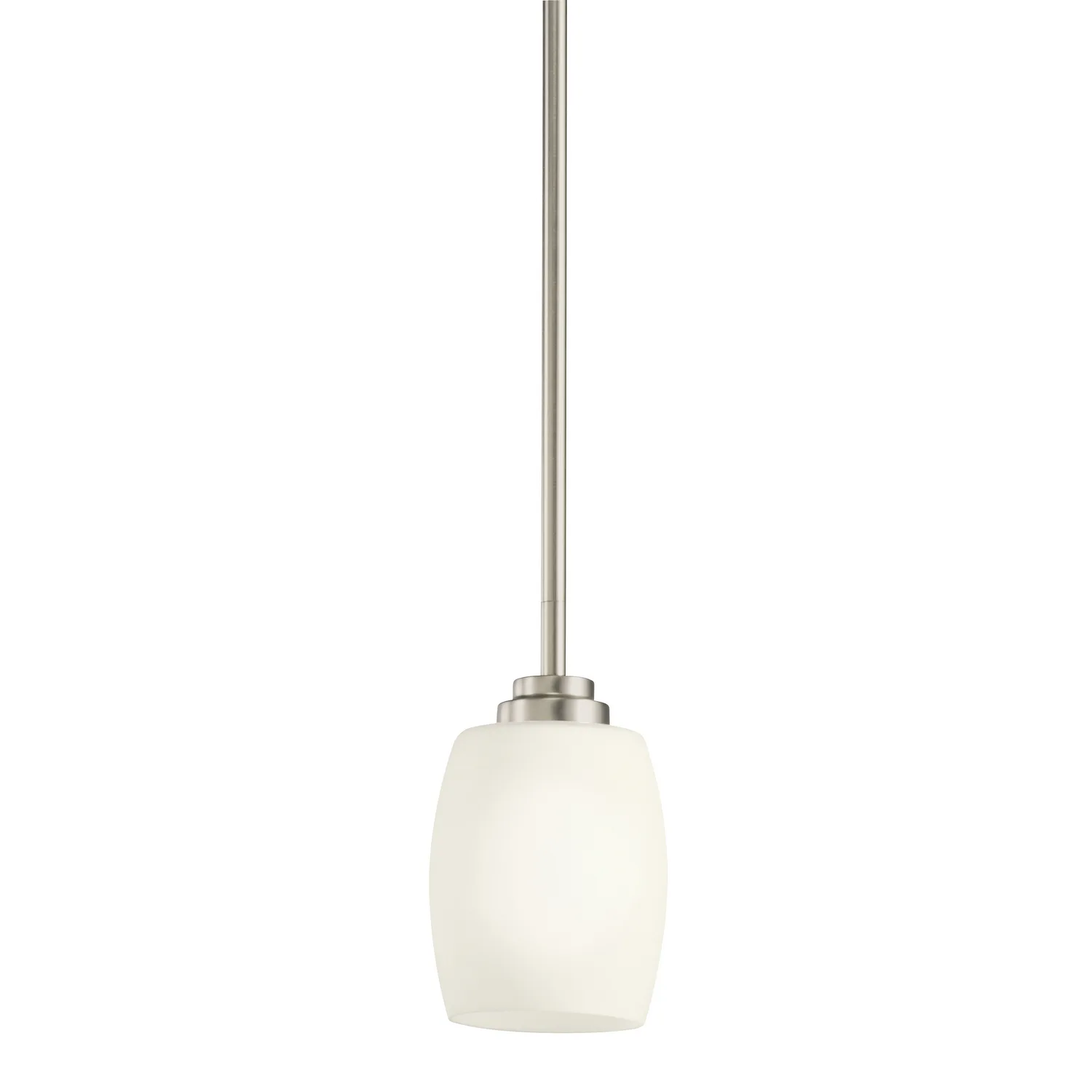Eileen One Light Mini Pendant in Brushed Nickel