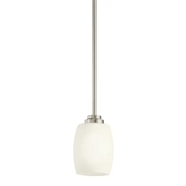 Eileen One Light Mini Pendant in Brushed Nickel