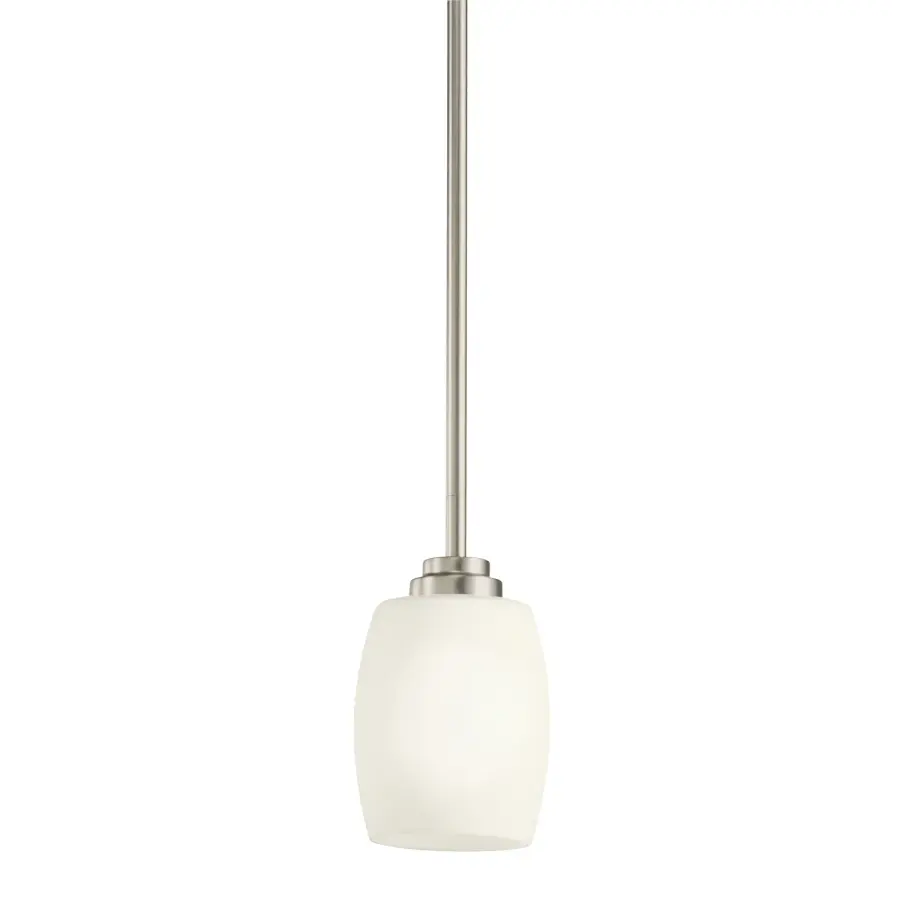 Eileen One Light Mini Pendant in Brushed Nickel