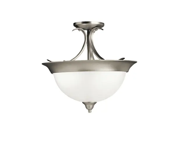 Dover 3-Light Semi Flush Mount in Brushed Nickel