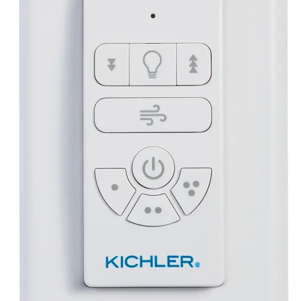 The AC Standard remote offers essential ceiling fan control with dimming capability in a compact handheld design. Perfect for homeowners seeking straightforward fan operation without complex features. - alternate view