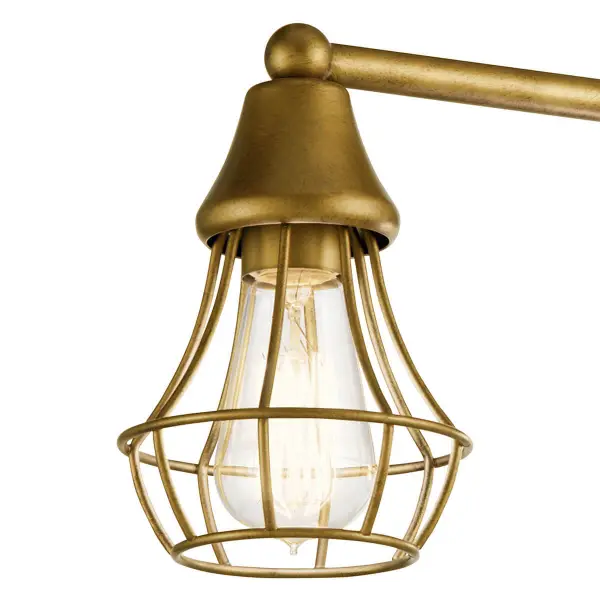 Bayley 4-Light Vanity Light in Natural Brass - Image 3