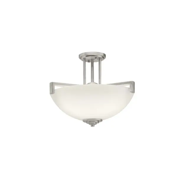 Eileen 3-Light Convertible Pendant in Brushed Nickel
