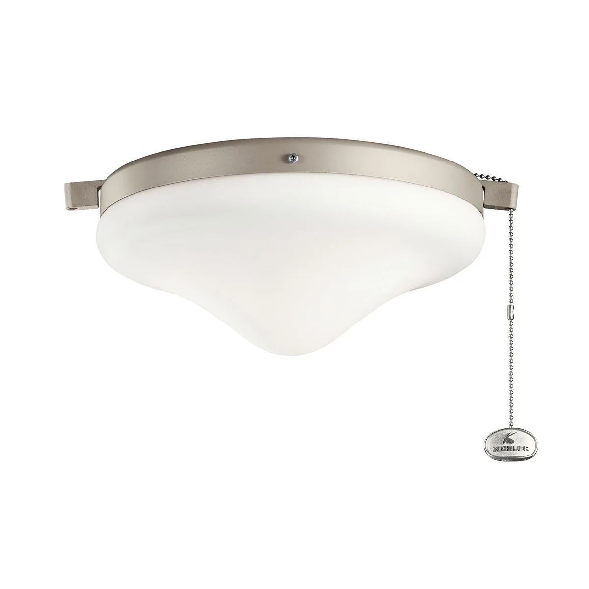 Accessory Fan Light Kit in Antique Satin Silver