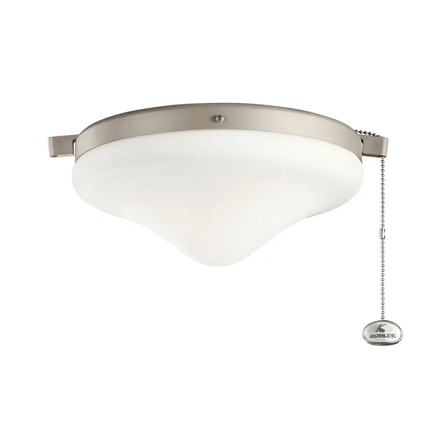 Accessory Fan Light Kit in Antique Satin Silver