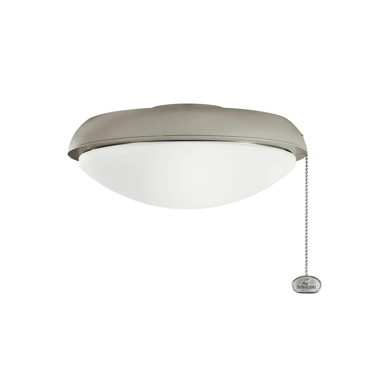 Accessory Fan Light Kit in Antique Satin Silver