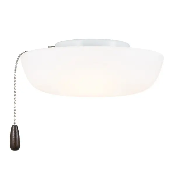 A clean, modern LED light kit that works with any ceiling fan finish. Features CCT selectable technology to switch between soft white and daylight, plus dimmable functionality for complete lighting control.