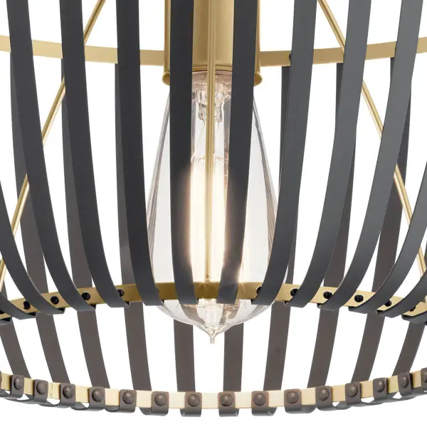 The Ayn ceiling light combines classic gold finish with contemporary design, ideal for smaller rooms needing ambient lighting. Its 14-inch diameter and dimmable feature make it versatile for bedrooms, bathrooms, and hallways. - alternate view