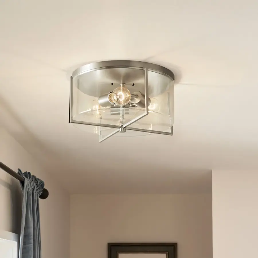 Birk 3-Light Flush Mount Ceiling Light - Image 3