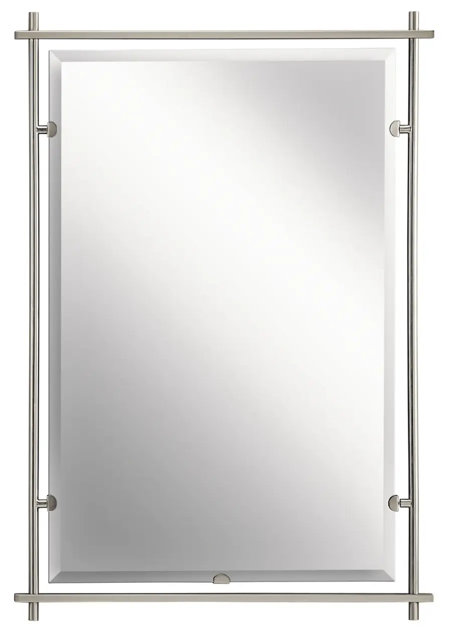 Eileen Mirror in Brushed Nickel