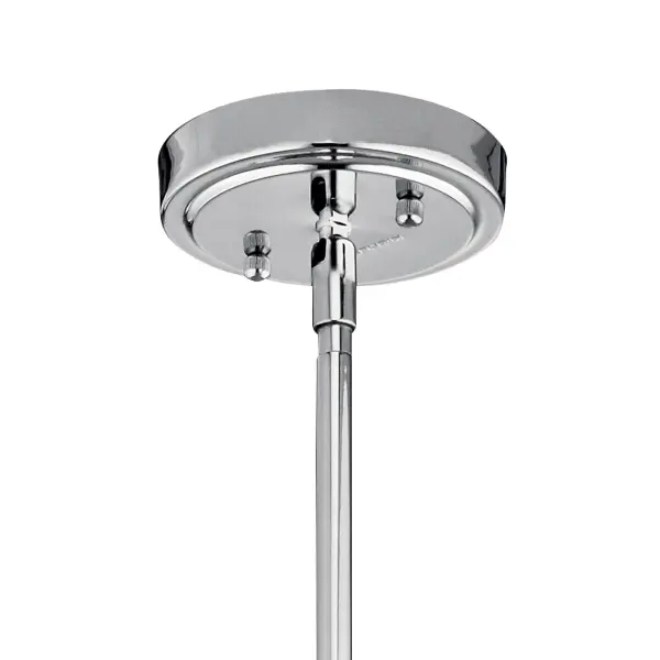 Everly Chrome Clear Glass Pendant - Image 3