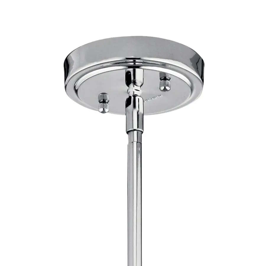 Everly Chrome Clear Glass Pendant - Image 3