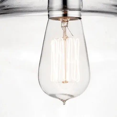 Everly Chrome Clear Glass Pendant - Image 5