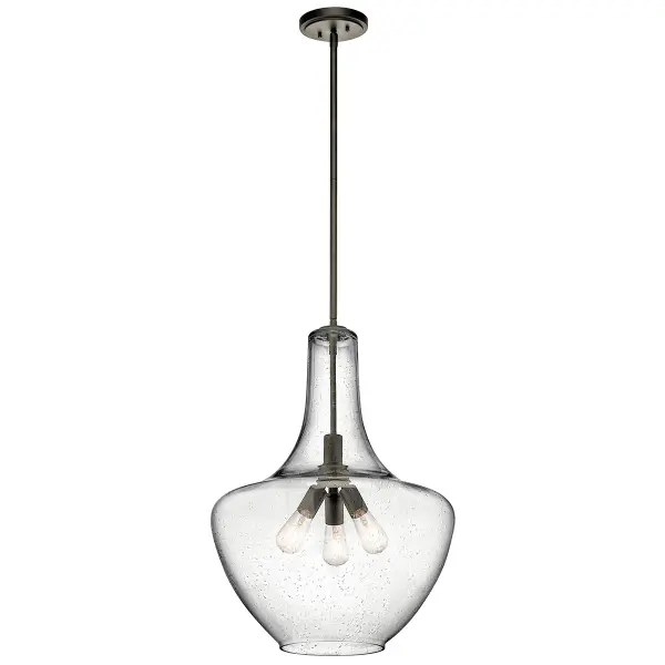 Everly Three Light Pendant in Olde Bronze