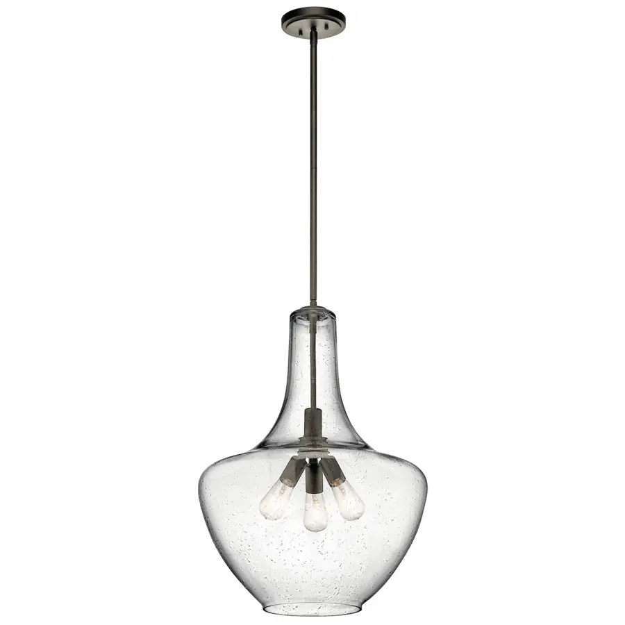 Everly Three Light Pendant in Olde Bronze