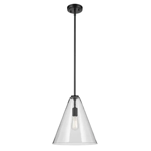 Everly 1-Light Pendant in Black - Image 4