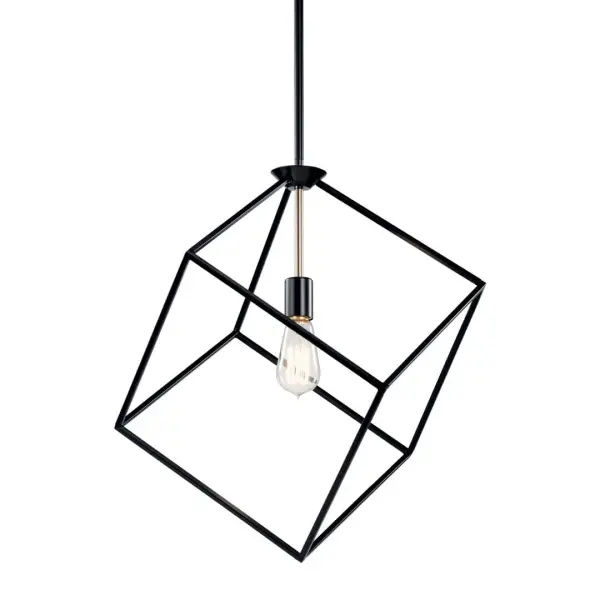The Cartone Pendant brings modern sophistication with its sleek black finish and 17-inch profile. Perfect for kitchen islands, dining areas, or entryways, this dimmable fixture offers flexible ambiance control.