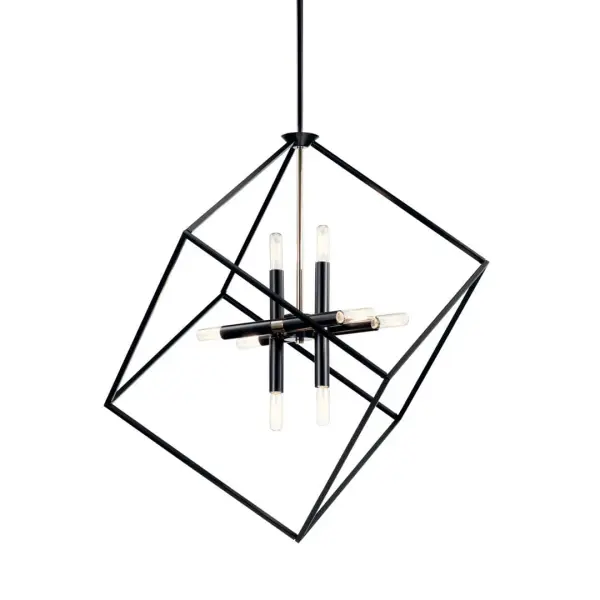 Cartone 8-Light Pendant in Black - Image 1