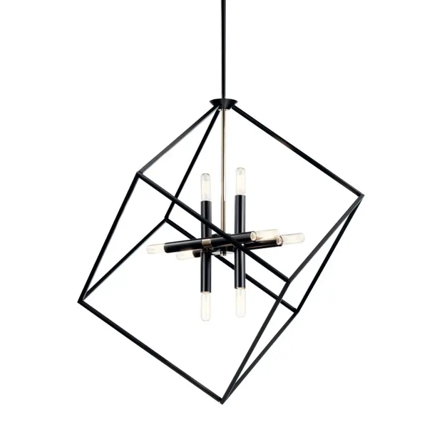 Cartone 8-Light Pendant in Black - Image 1