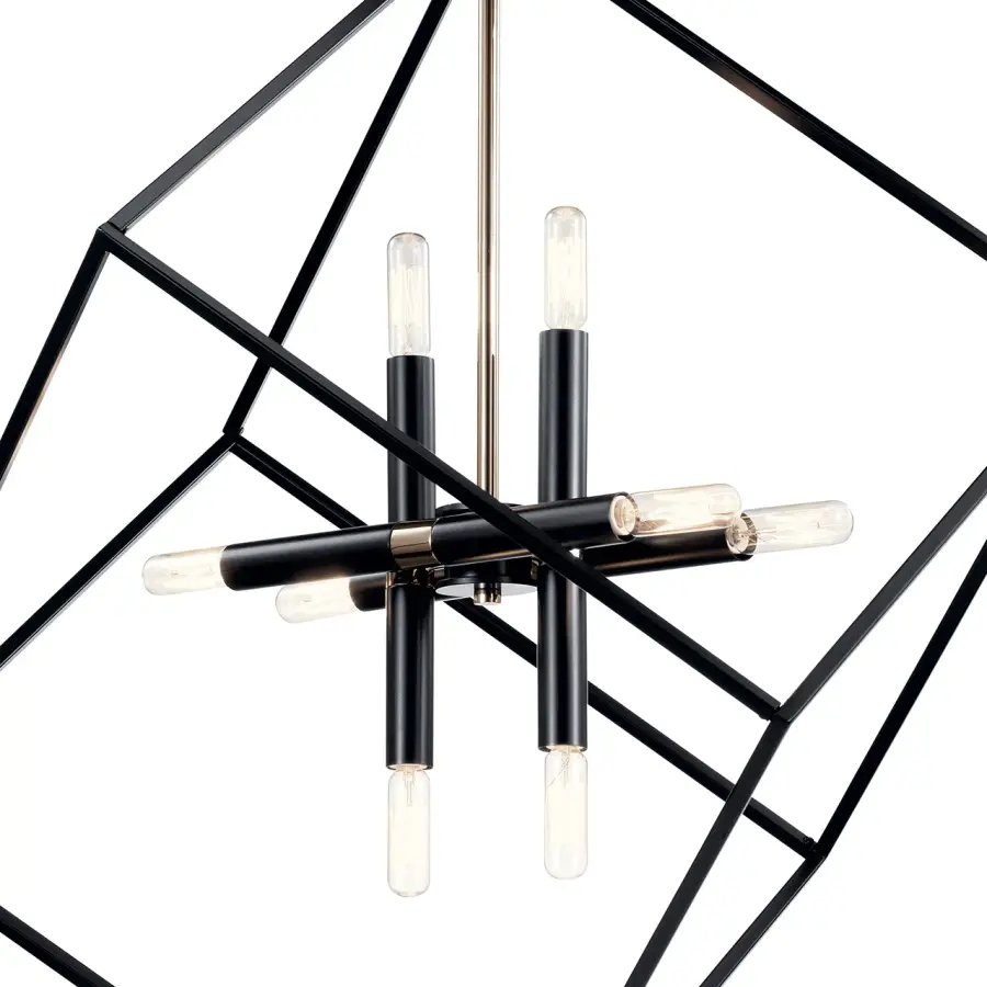 Cartone 8-Light Pendant in Black - Image 3
