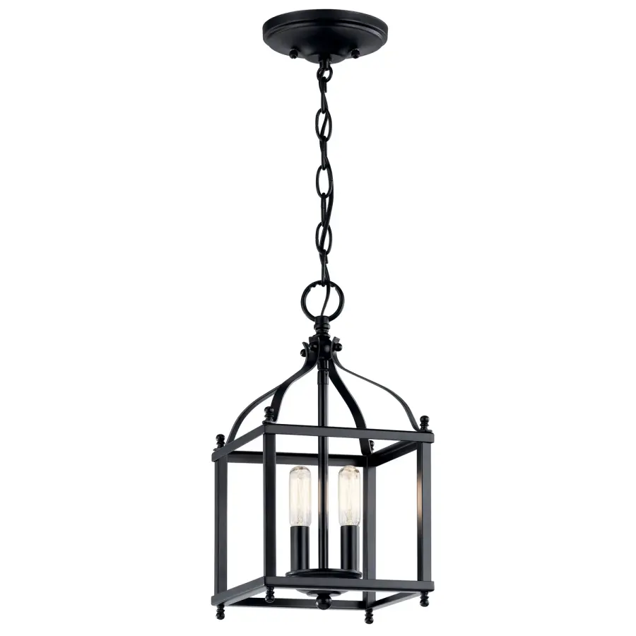 Larkin Two Light Pendant in Black