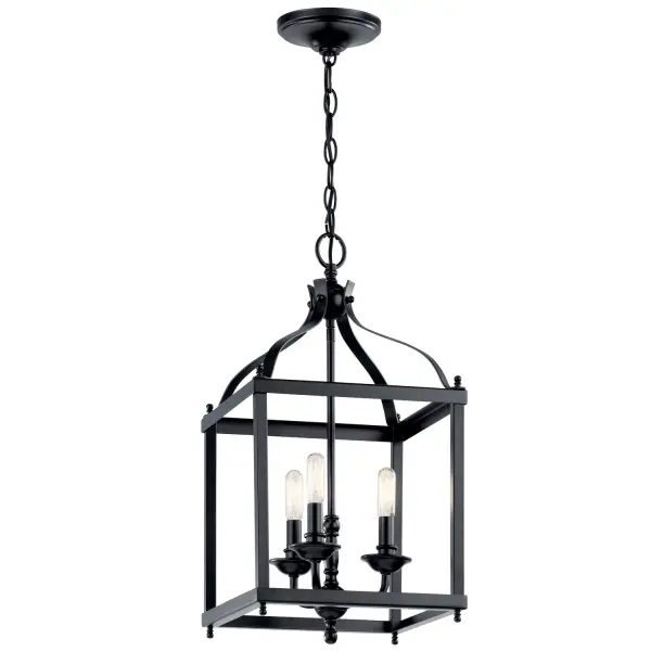 Larkin 3-Light Pendant in Black