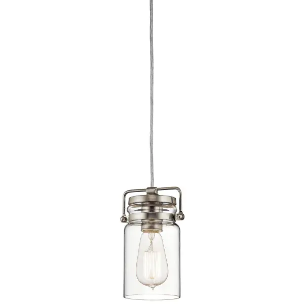 Brinley Mini Pendant in Brushed Nickel - Image 1