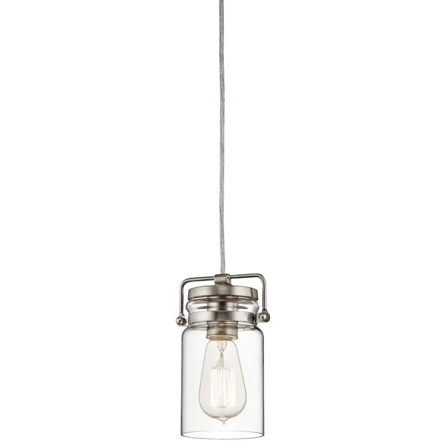 Brinley Mini Pendant in Brushed Nickel - Image 1