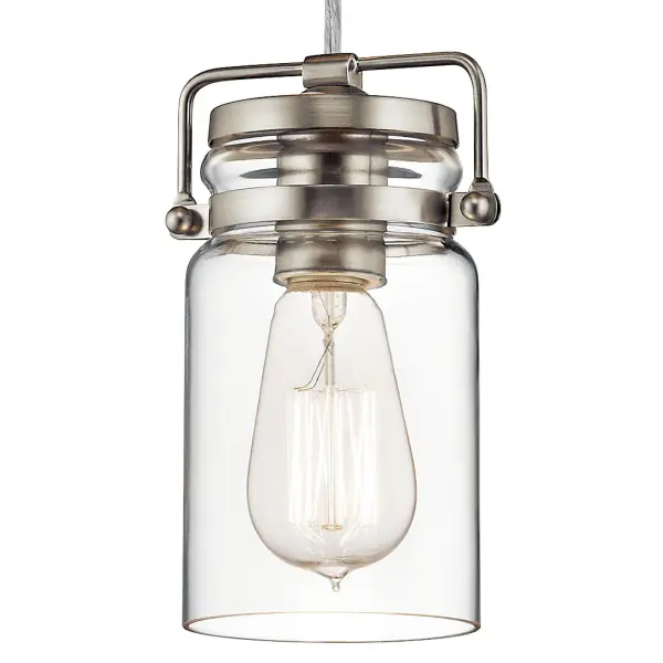 Brinley Mini Pendant in Brushed Nickel - Image 3