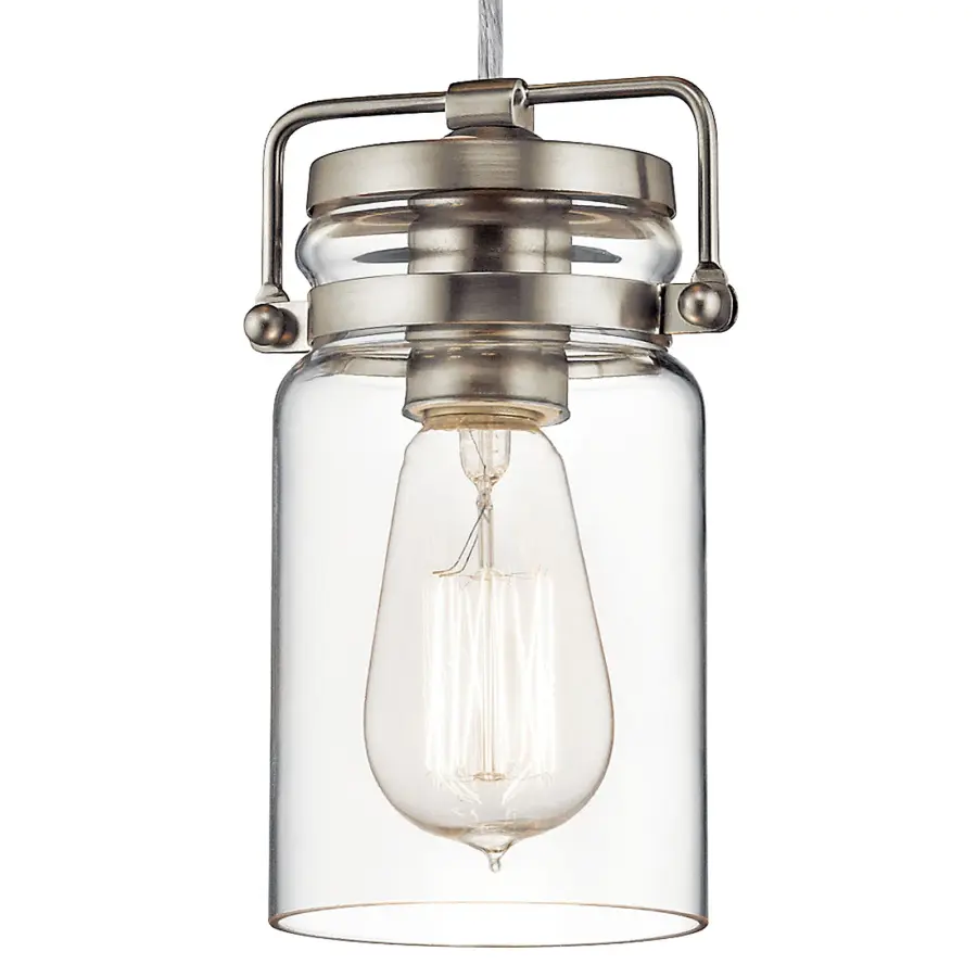 Brinley Mini Pendant in Brushed Nickel - Image 3