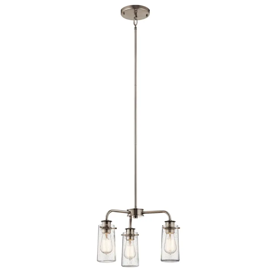 Braelyn 3-Light Chandelier in Classic Pewter - Image 1
