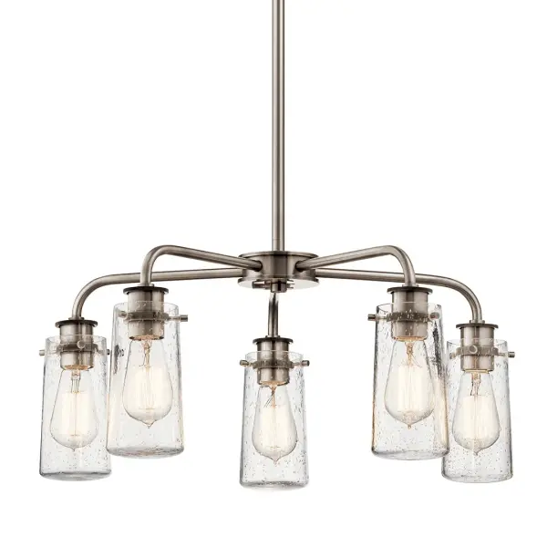 Braelyn 5-Light Chandelier in Classic Pewter - Image 1