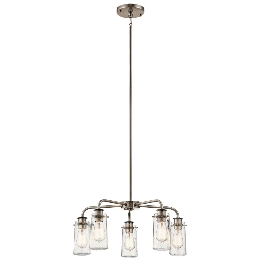 Braelyn 5-Light Chandelier in Classic Pewter - Image 2