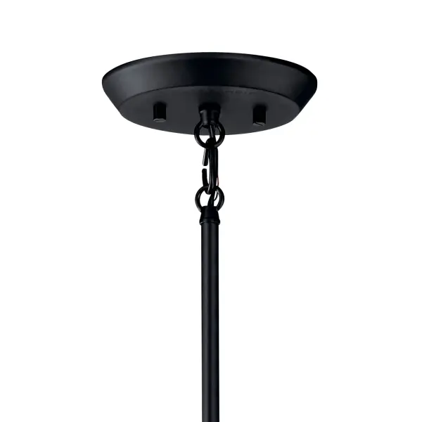 Modern 6-Light Chandelier with Bold Black Finish - Image 4