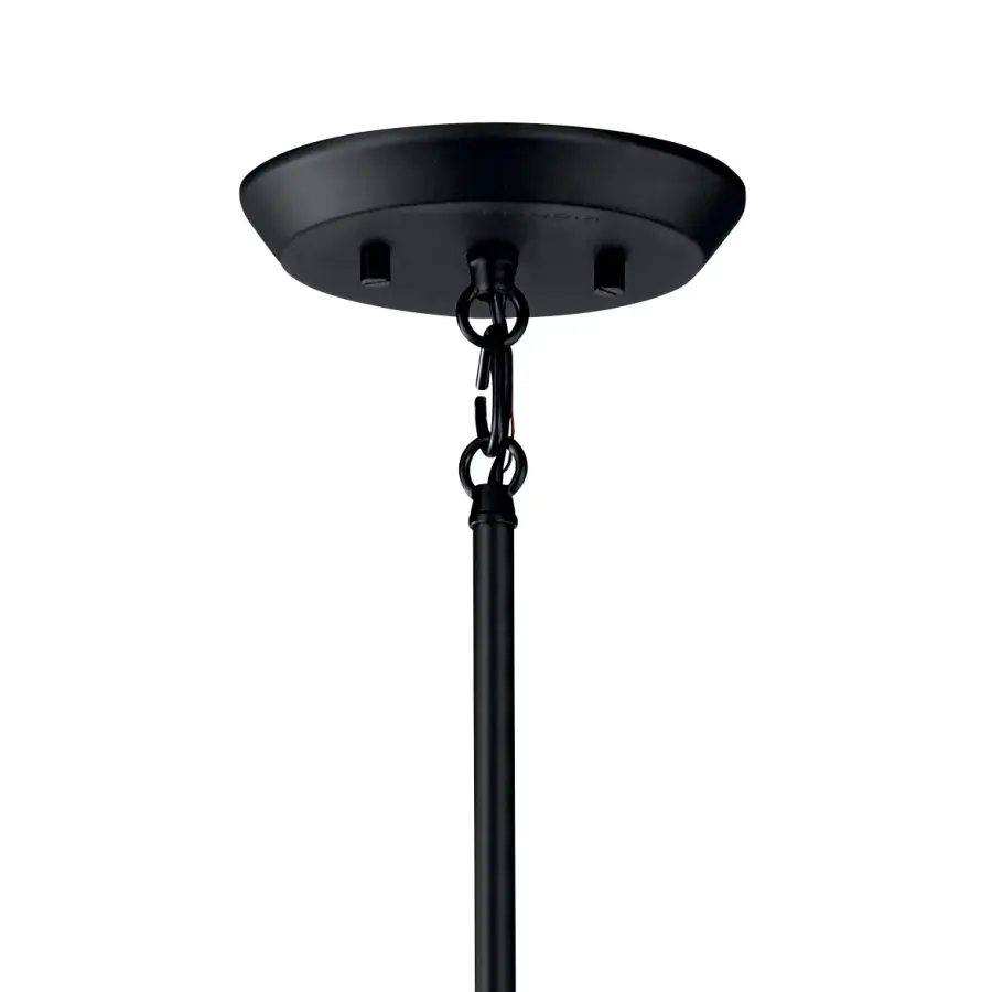 Modern 6-Light Chandelier with Bold Black Finish - Image 4