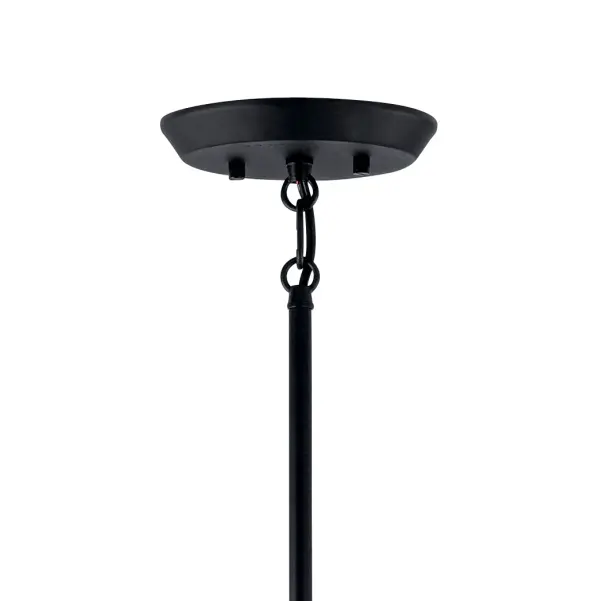 Bold 8-Light Statement Chandelier with Contemporary Black Finish - Image 4