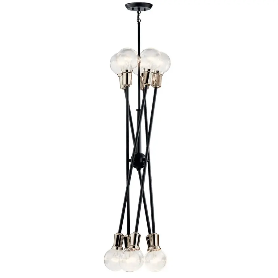 Dramatic 10-Light Statement Chandelier with Bold Contemporary Design - Image 5