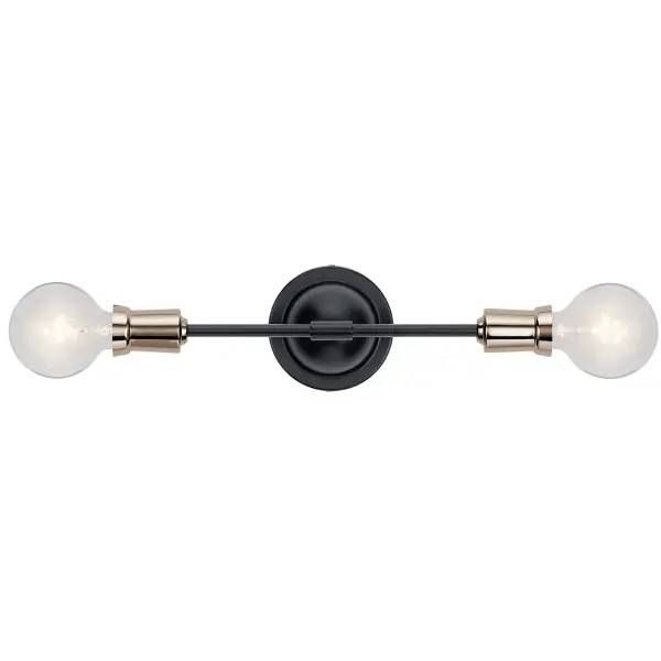 Sleek 2-Light Wall Sconce Perfect for Modern Bathrooms & Hallways - Image 2