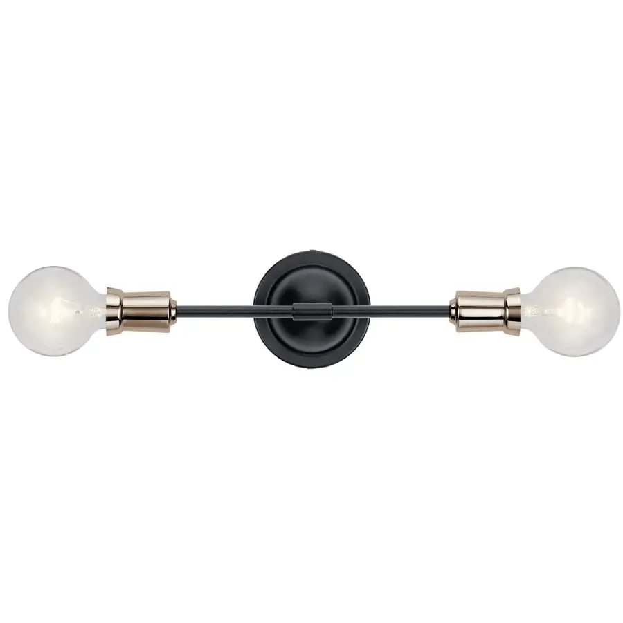Sleek 2-Light Wall Sconce Perfect for Modern Bathrooms & Hallways - Image 2