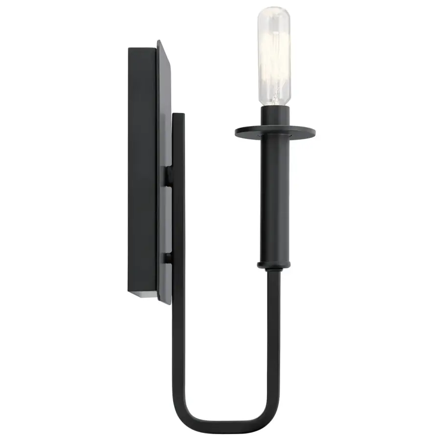 Alden 1-Light Wall Sconce in Black - Image 2