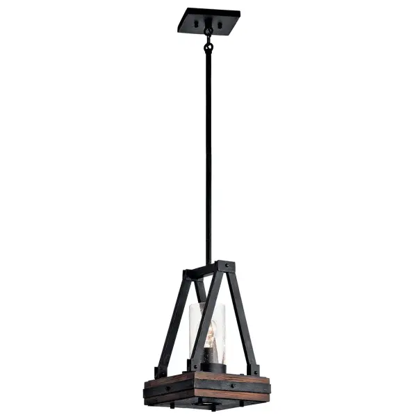 Warm Farmhouse Charm with Artisan Wood and Seeded Glass - Image 1