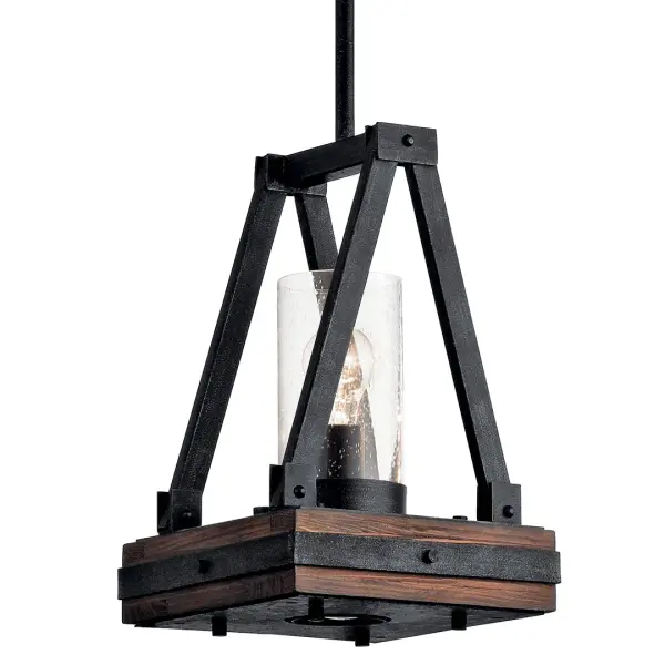 Warm Farmhouse Charm with Artisan Wood and Seeded Glass - Image 2