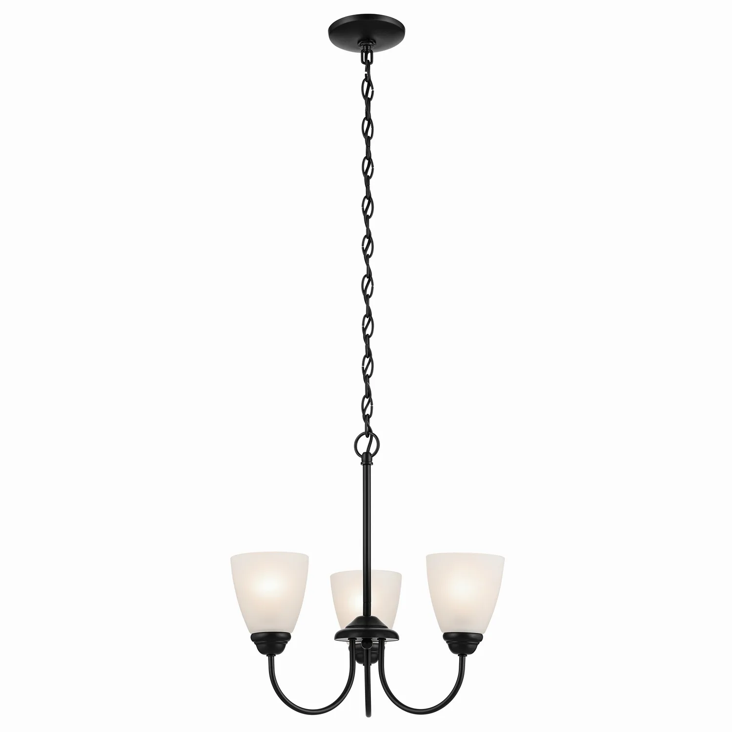 Jolie 3-Light Mini Chandelier in Black