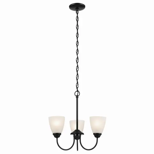 Jolie 3-Light Mini Chandelier in Black