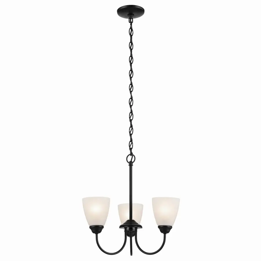Jolie 3-Light Mini Chandelier in Black